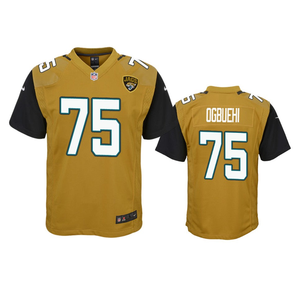 Jacksonville Jaguars Cedric Ogbuehi Gold Color Rush Game Jersey