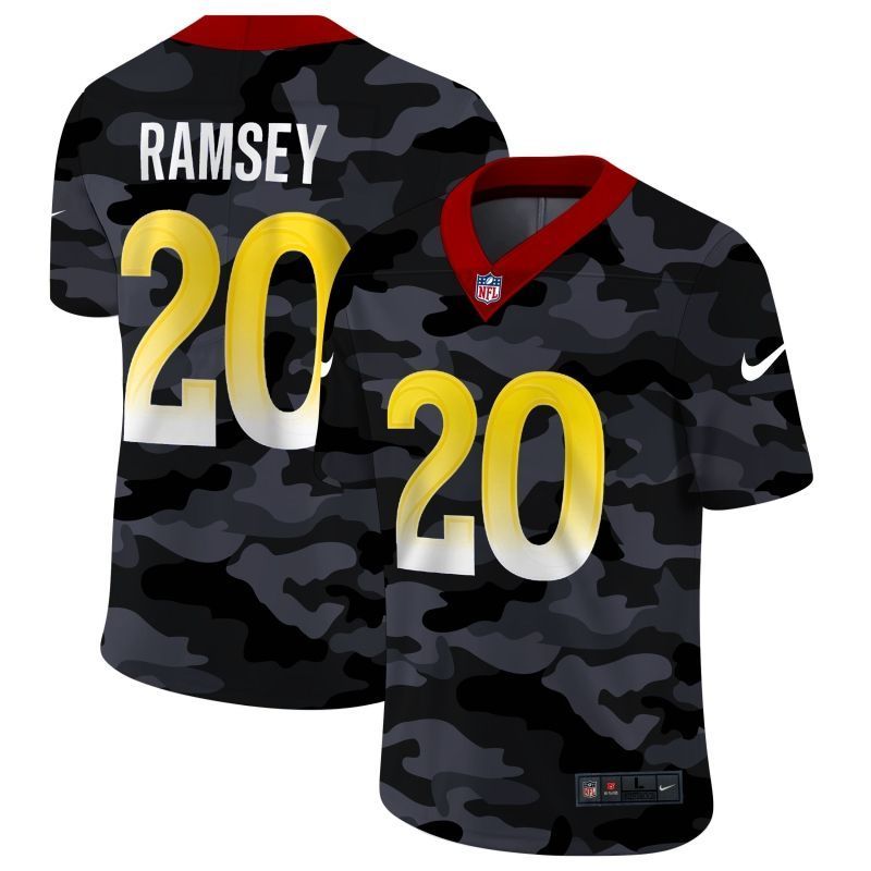 Jacksonville Jaguars Jalen Ramsey 20 Nfl 2020 Camo Black Jersey