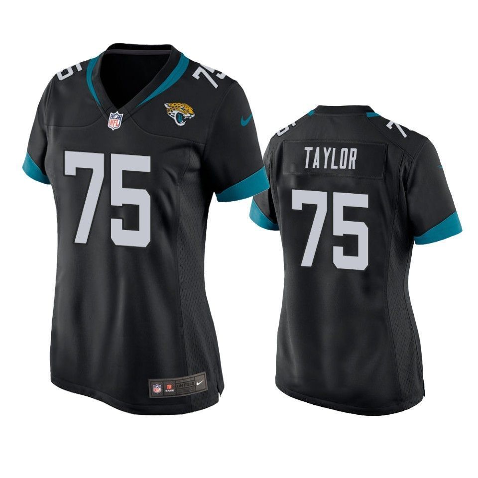 Jacksonville Jaguars Jawaan Taylor 2019 Nfl Draft Black Game Womens Jersey