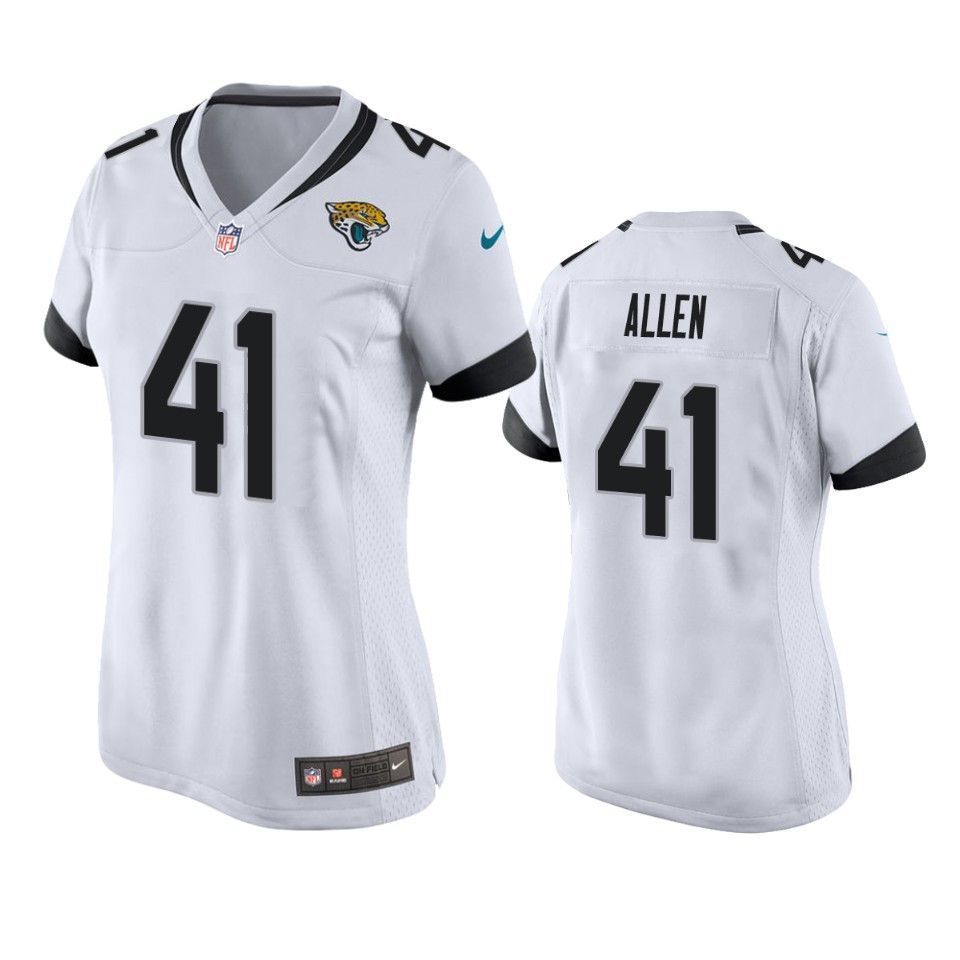 Jacksonville Jaguars Josh Allen 2019 Nfl Draft White Game Womens Jersey
