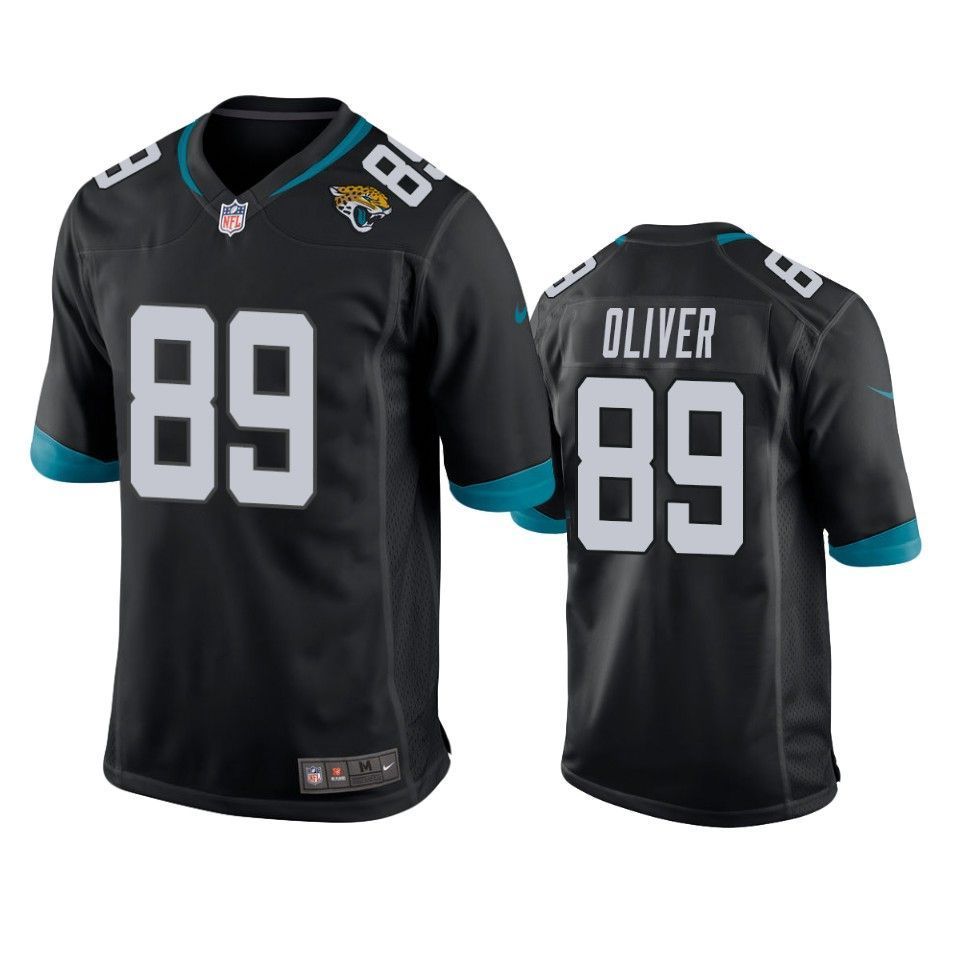 Jacksonville Jaguars Josh Oliver 2019 Nfl Draft Black Game Jersey