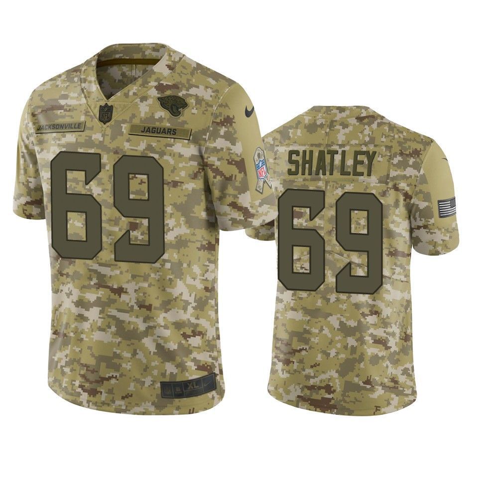 Jacksonville Jaguars Tyler Shatley Jersey Nfl Camo Salute To Service