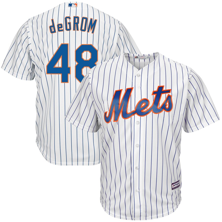 Jacob Degrom New York Mets Majestic Cool Base Player Jersey White