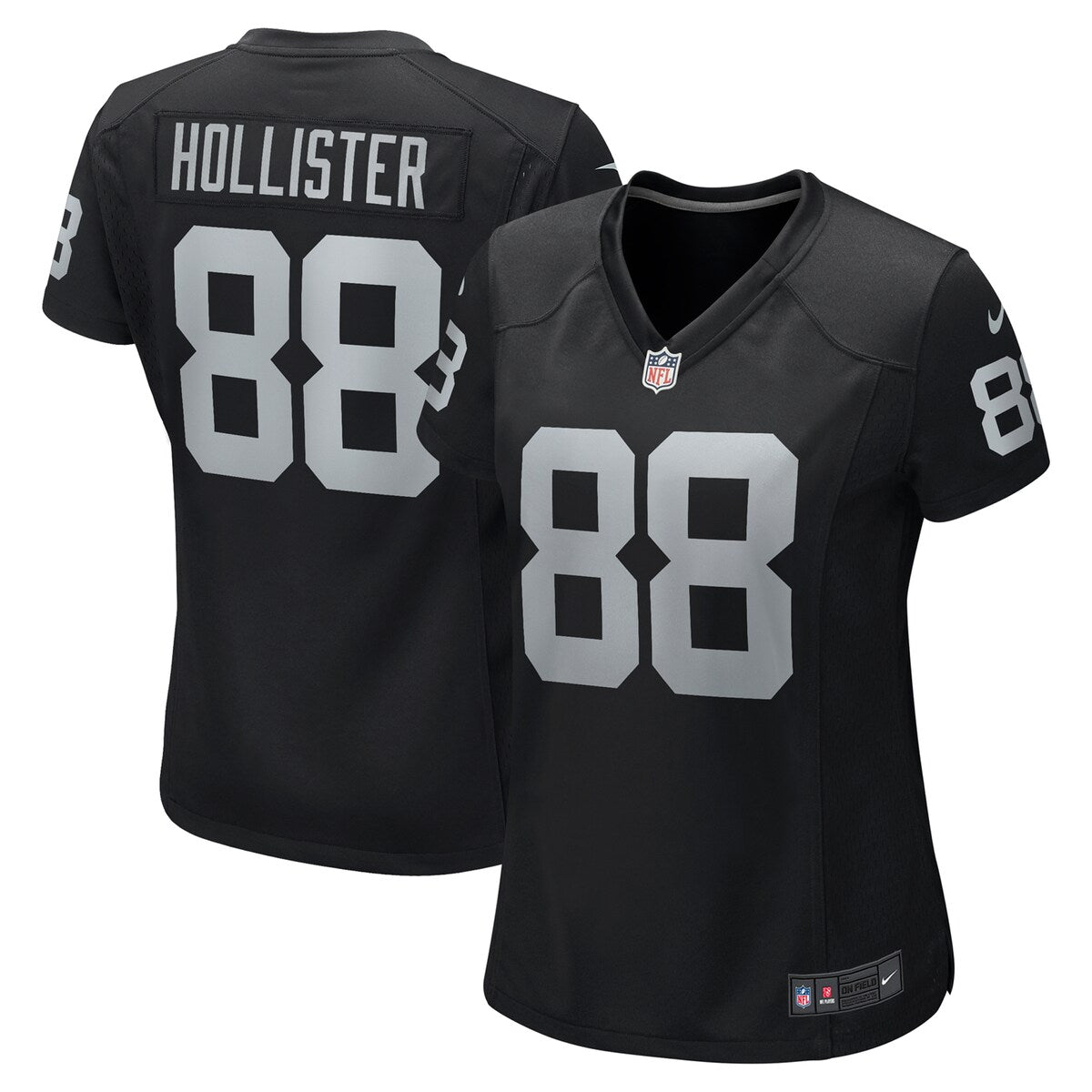 Jacob Hollister Las Vegas Raiders Nike Womens Game Player Jersey Black