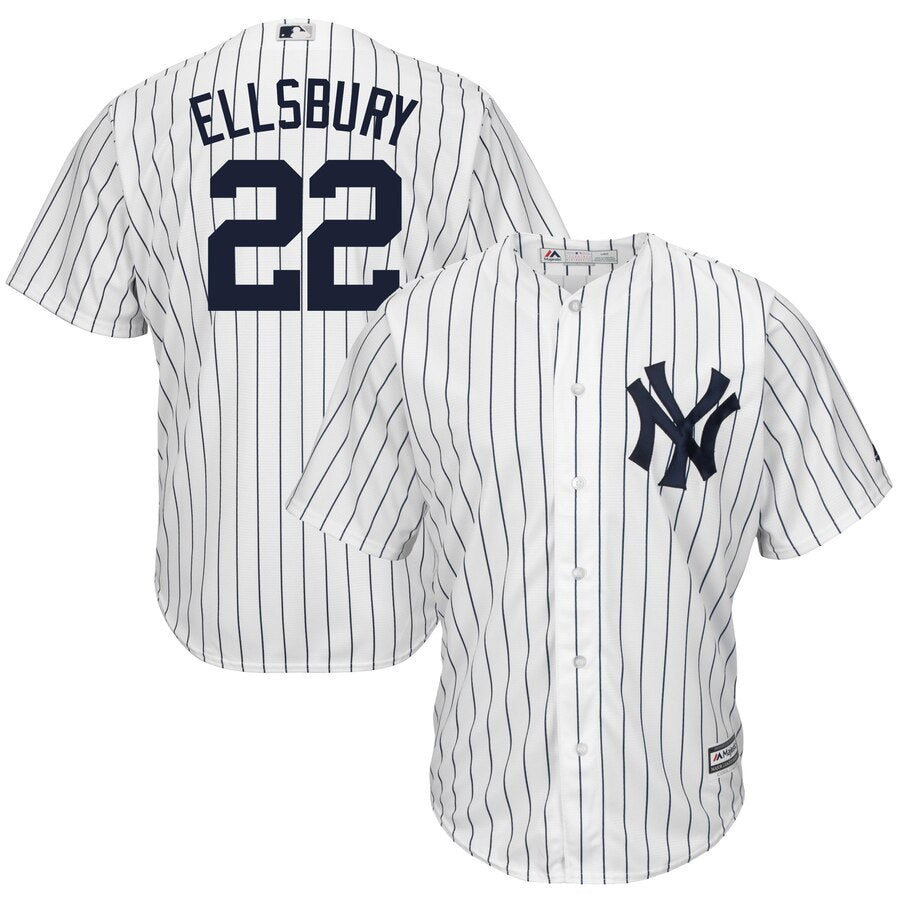 Jacoby Ellsbury New York Yankees Majestic Cool Base Player Jersey White