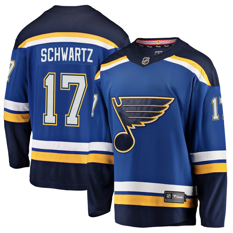 Jaden Schwartz St Louis Blues Fanatics Branded Youth Breakaway Player Jersey Blue
