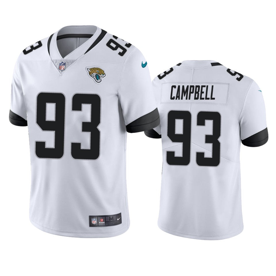 Jaguars Calais Campbell Vapor Untouchable Limited White Jersey Mens