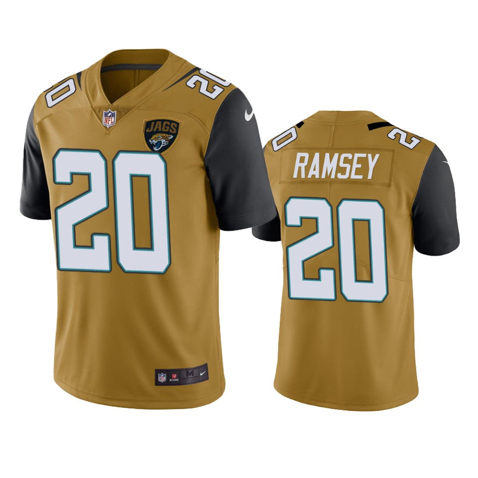Jaguars Jalen Ramsey Gold Color Rush Limited Jersey