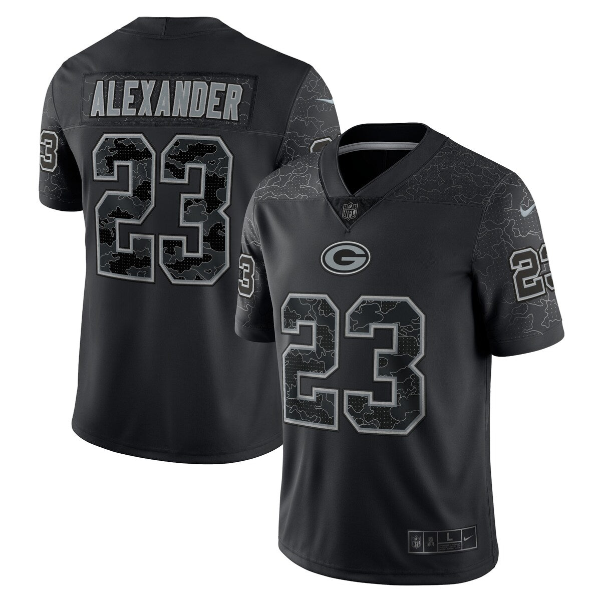 Jaire Alexander Green Bay Packers Nike Rflctv Limited Jersey Black
