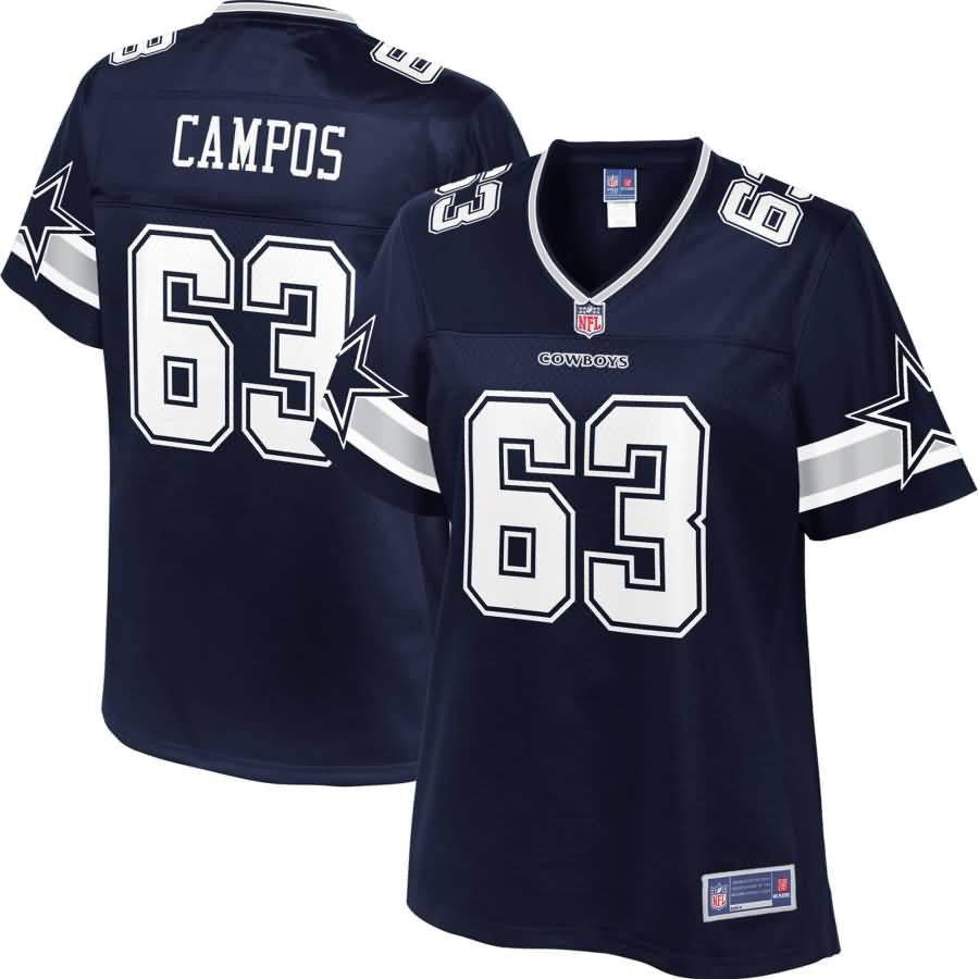 Jake Campos Dallas Cowboys Nfl Pro Line Womens Player Jersey Navy