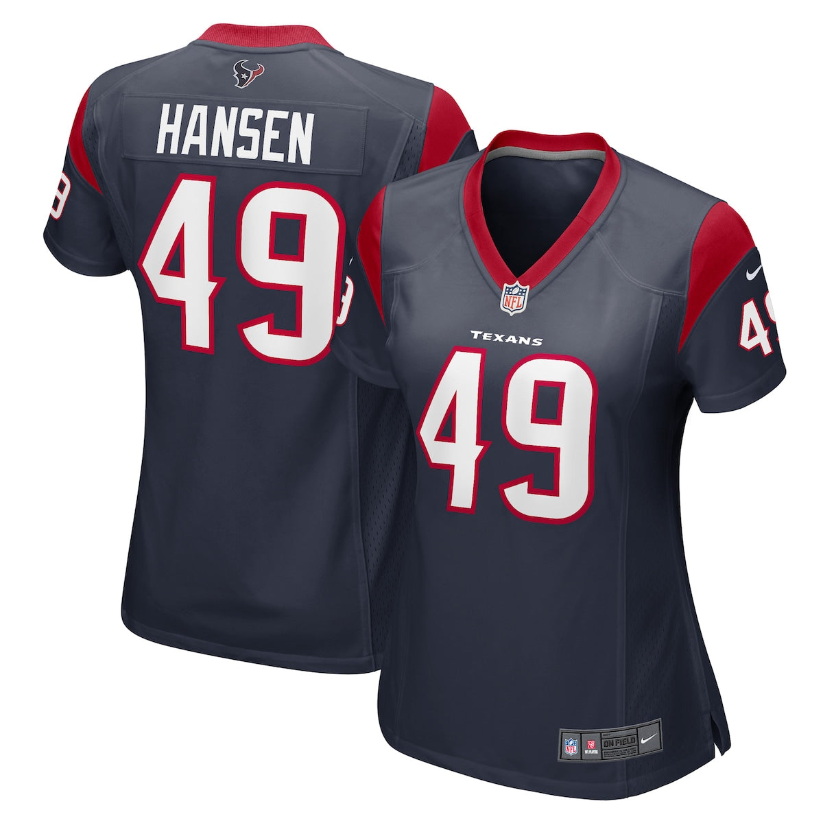 Jake Hansen Houston Texans Nike Womens Game Player Jersey Navy