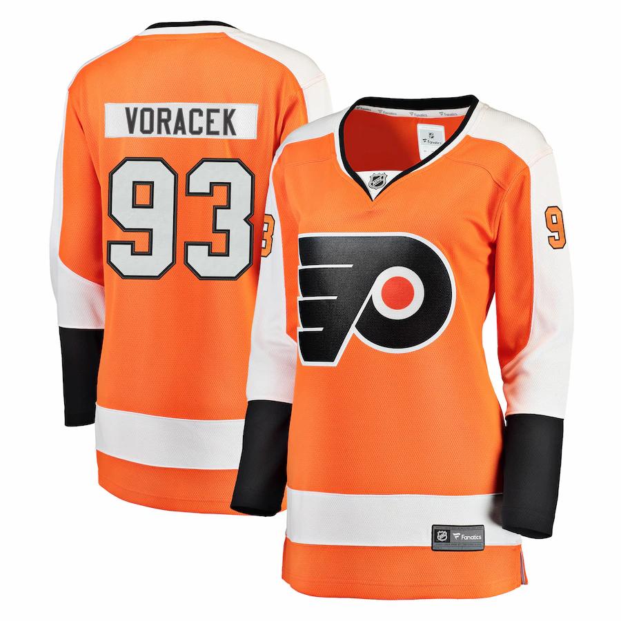 Jakub Voracek Philadelphia Flyers Fanatics Branded Womens Breakaway Player Jersey Orange