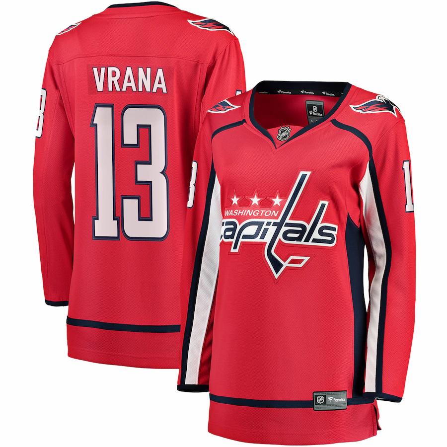 Jakub Vrana Washington Capitals Fanatics Branded Womens Breakaway Player Jersey Red