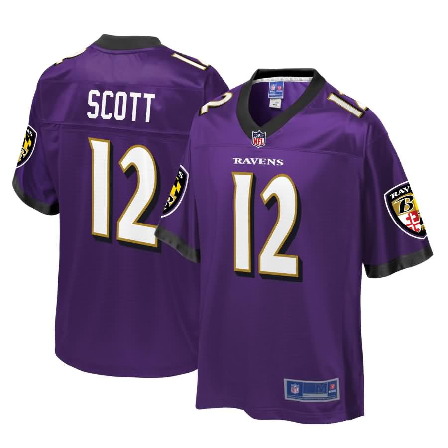 Jaleel Scott Baltimore Ravens Nfl Pro Line Player Jersey Purple