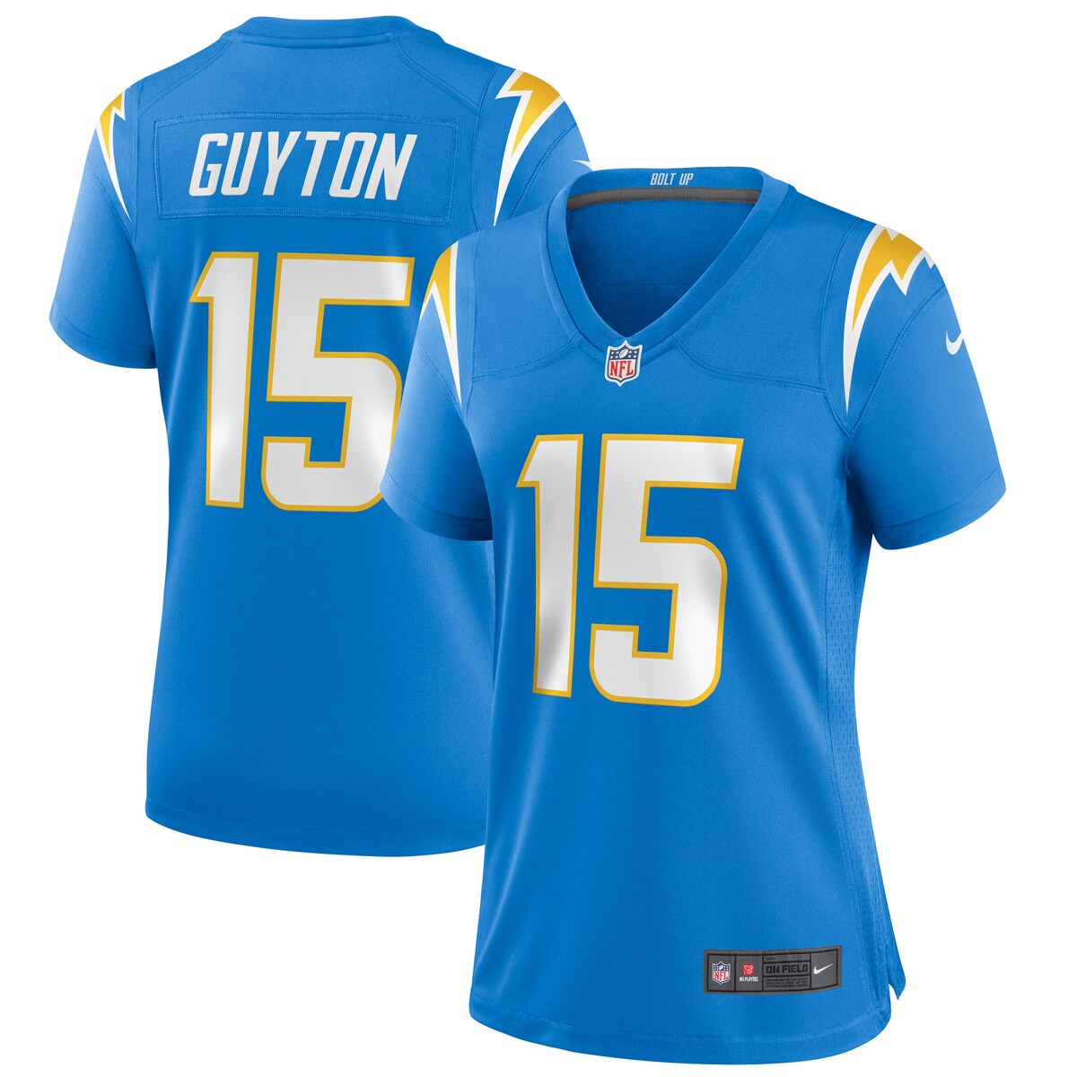 Jalen Guyton Los Angeles Chargers Nike Womens Player Game Jersey Powder Blue