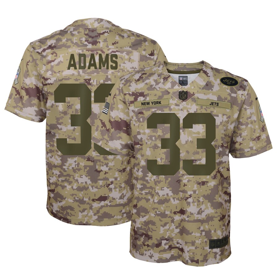Jamal Adams New York Jets Nike Youth Salute To Service Game Jersey Camo