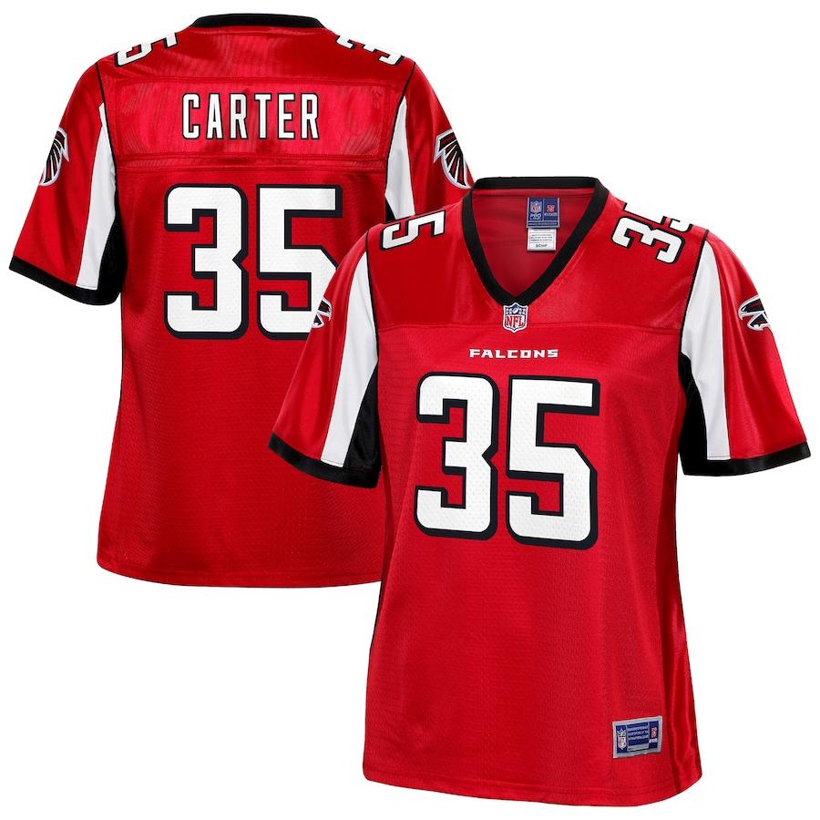 Jamal Carter Atlanta Falcons Nfl Pro Line Womens Player Jersey Red
