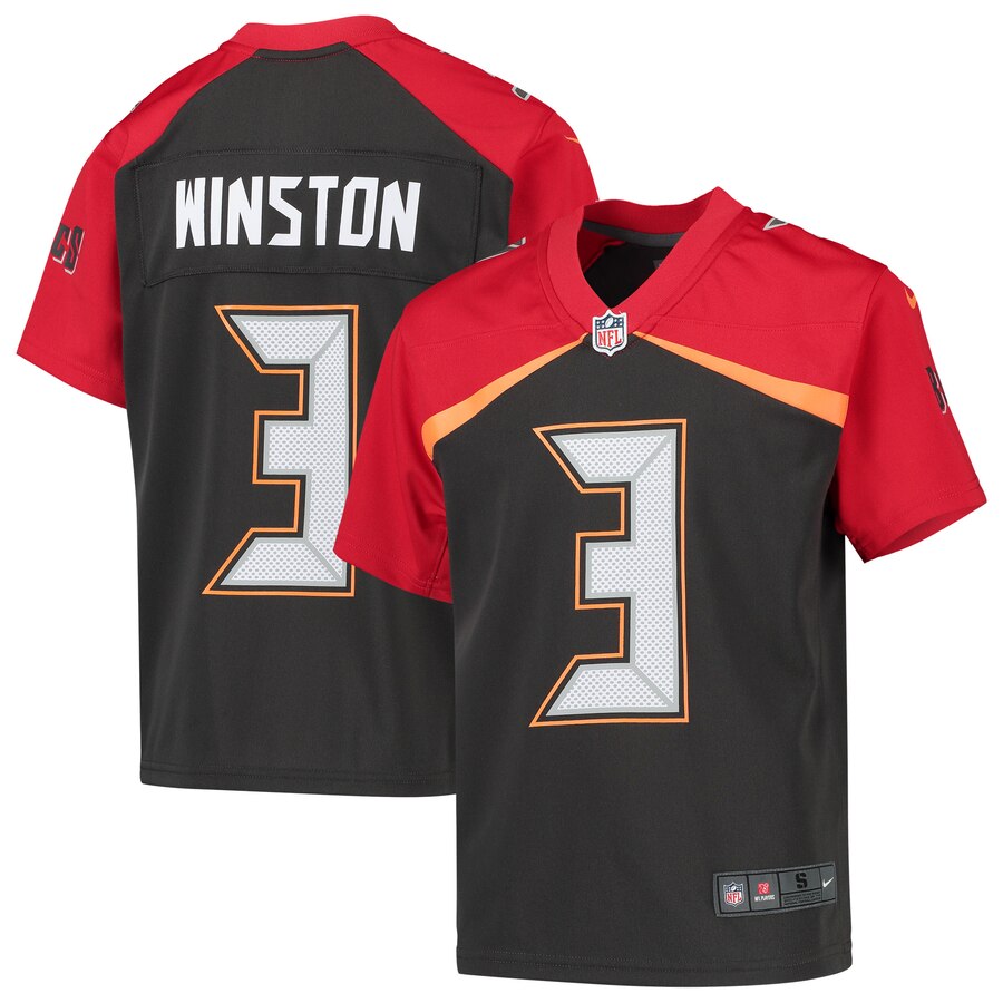 Jameis Winston Tampa Bay Buccaneers Nike Youth Inverted Game Jersey Pewter