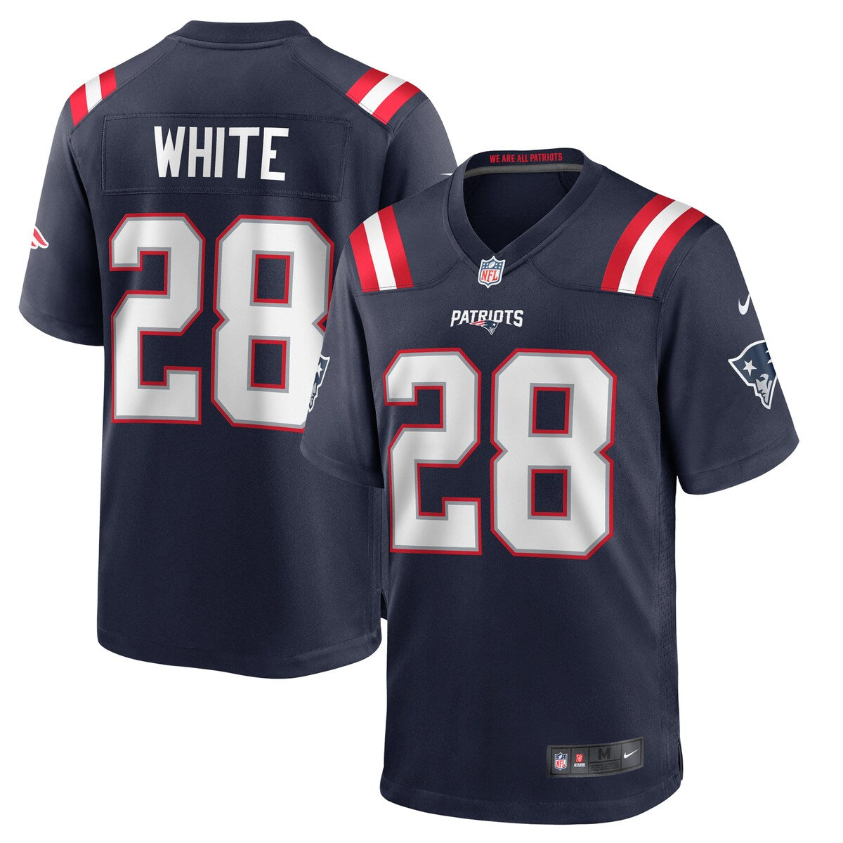 James White New England Patriots Nike Game Player Jersey Navy