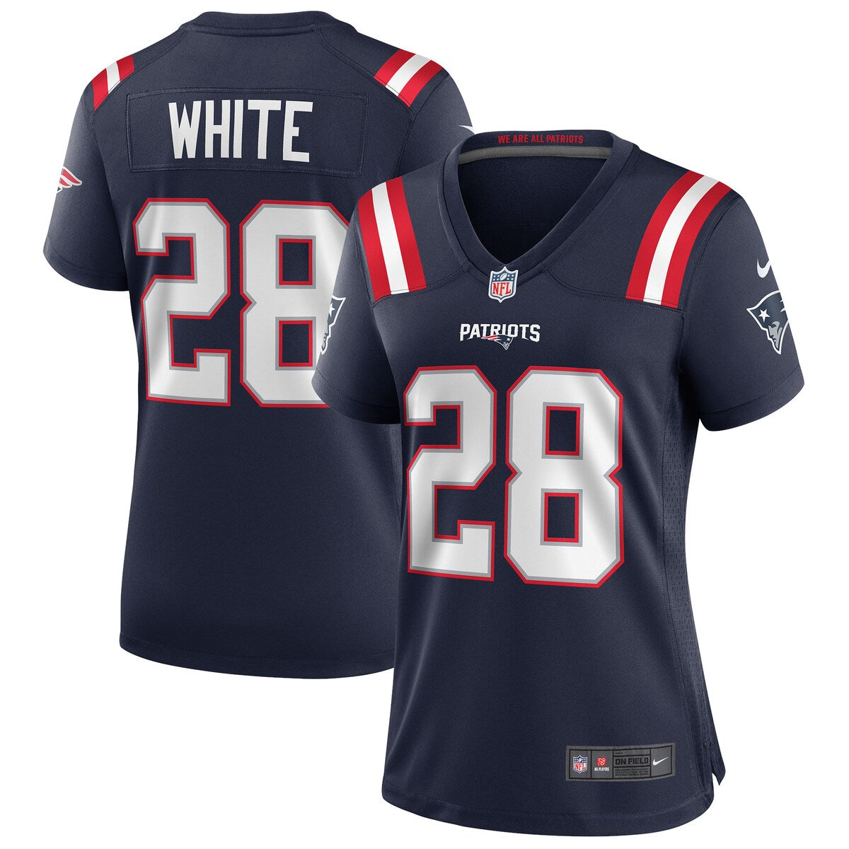 James White New England Patriots Nike Womens Game Jersey Navy