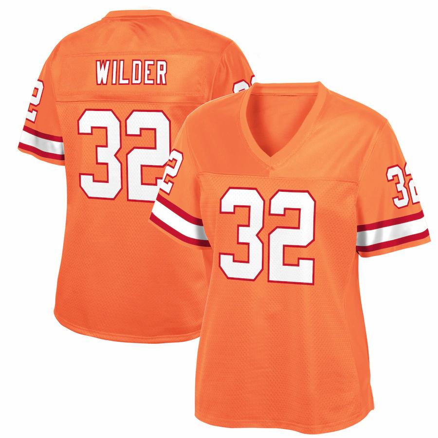 James Wilder Tampa Bay Buccaneers Nfl Pro Line Womens Retired Player Jersey Orange
