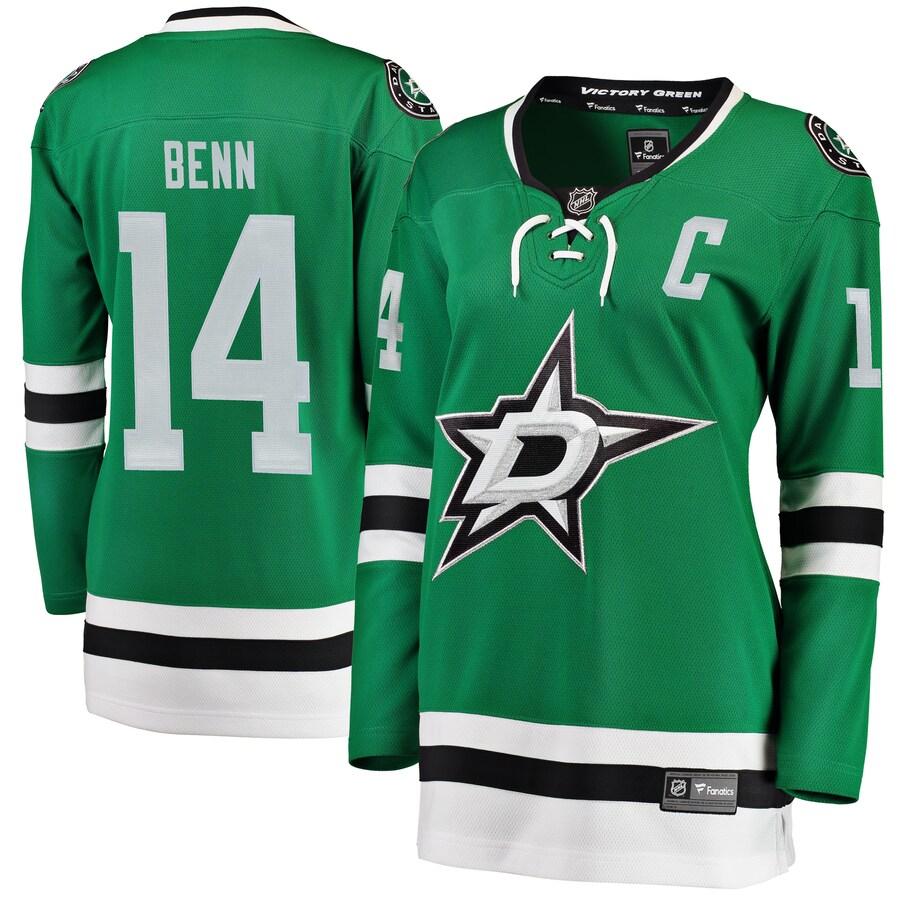 Jamie Benn Dallas Stars Fanatics Branded Womens Home Breakaway Player Jersey Green