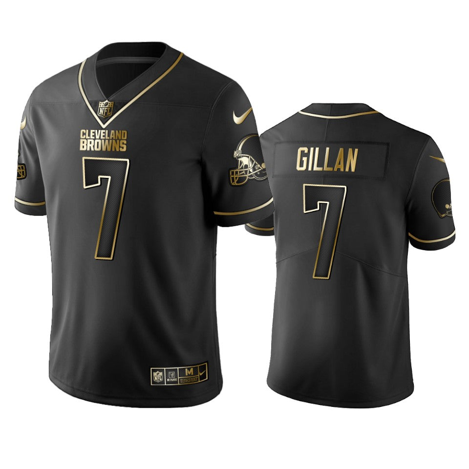Jamie Gillan Browns Black Golden Edition Vapor Limited Jersey