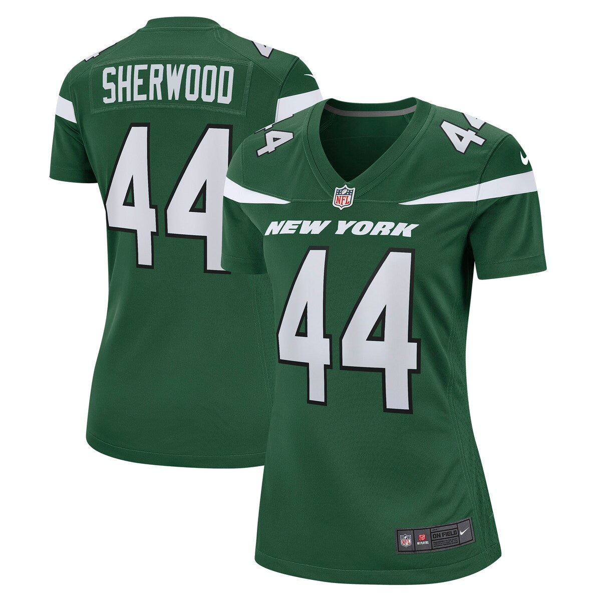 Jamien Sherwood New York Jets Nike Womens Game Jersey Gotham Green