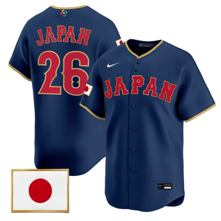 Japan Jersey #26 Team Japan World Baseball Classic 2026 Stitched