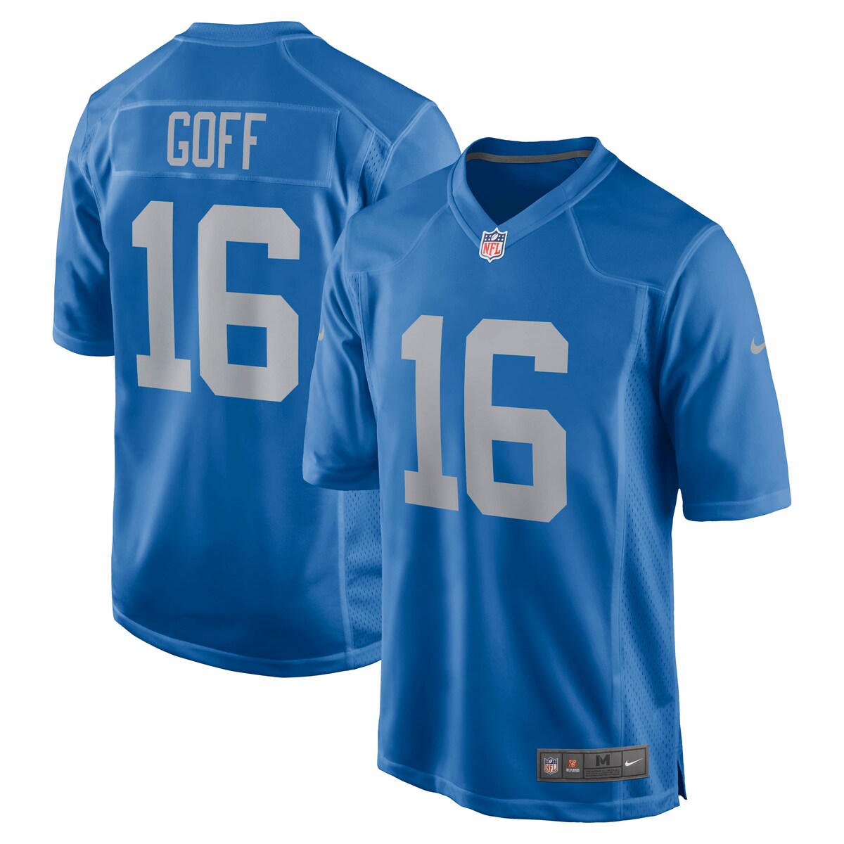 Jared Goff Detroit Lions Nike Game Player Jersey Blue
