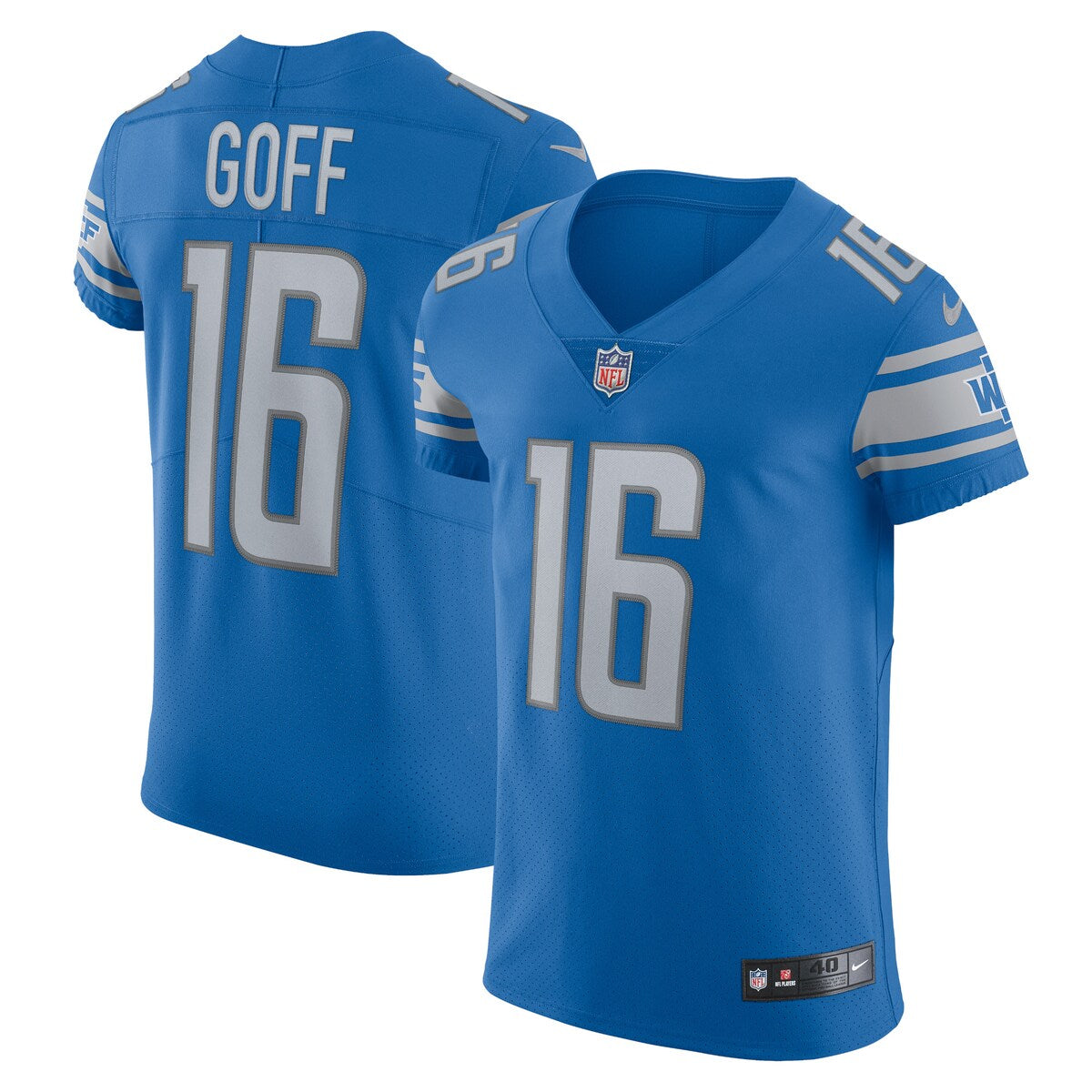 Jared Goff Detroit Lions Nike Vapor Elite Player Jersey Blue