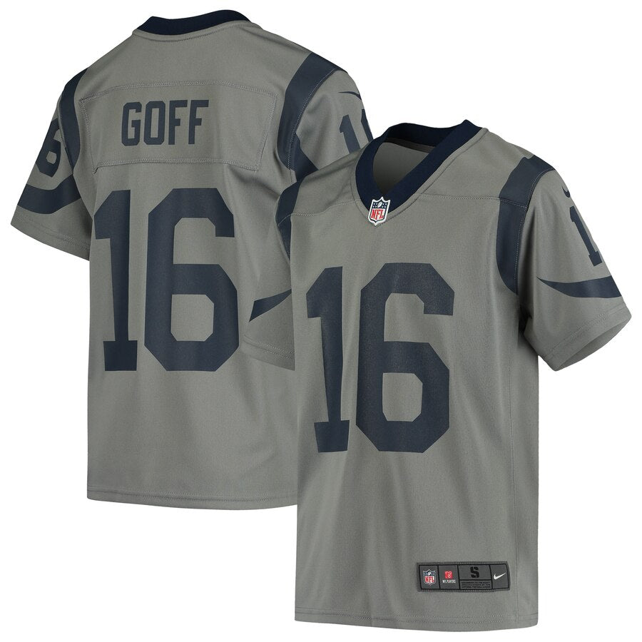 Jared Goff Los Angeles Rams Nike Youth Inverted Game Jersey Gray