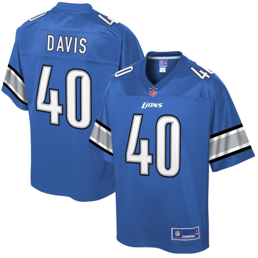 Jarrad Davis Detroit Lions Nfl Pro Line Historic Logo Player Jersey Blue