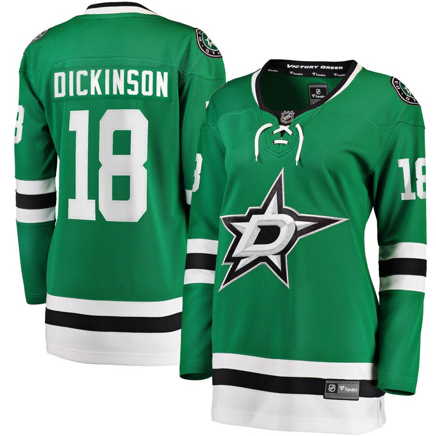 Jason Dickinson Dallas Stars Fanatics Branded Womens Breakaway Home Player Jersey Kelly Green