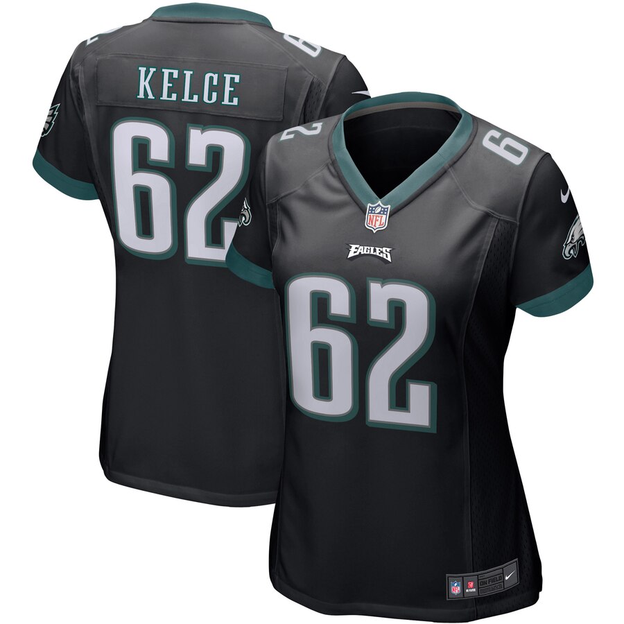 Jason Kelce Philadelphia Eagles Nike Womens Game Jersey Black