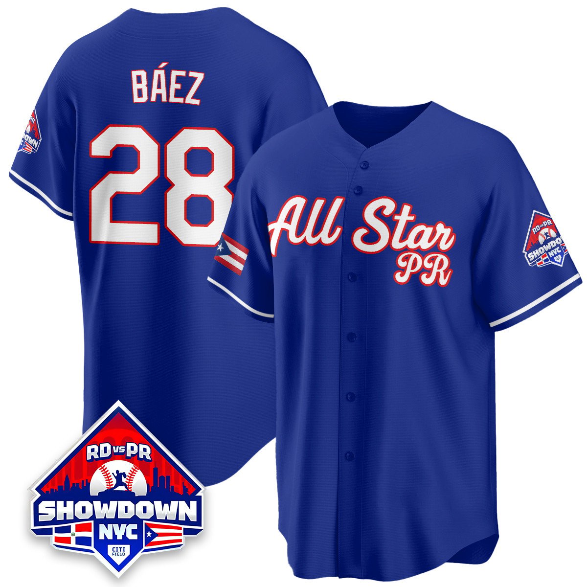 Javier Bez Jersey #28 Puerto Rican Baseball All-Star 2025 Stitched