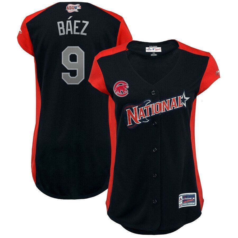 Javier Bez National League Majestic Womens 2019 Mlb All star Game Workout Player Jersey Navy 2019