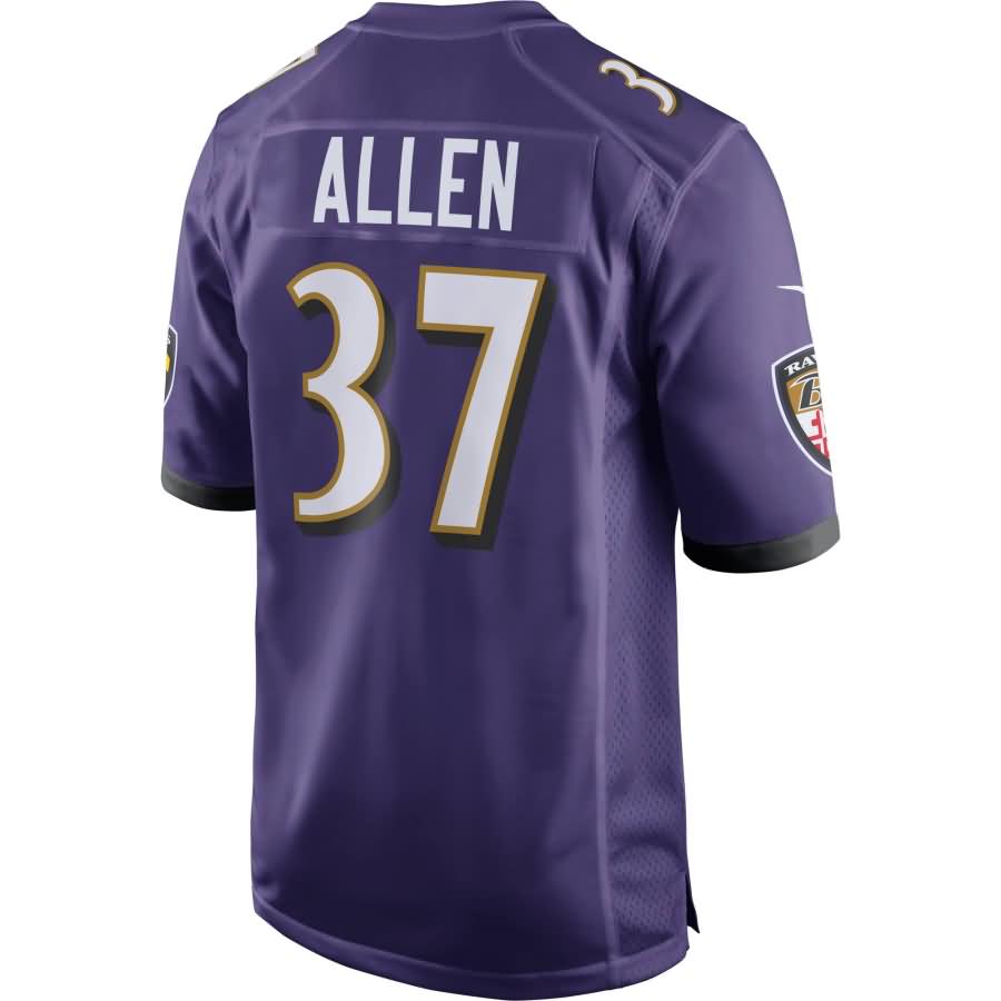 Javorius Allen Baltimore Ravens Nfl Draft Game Jersey Purple