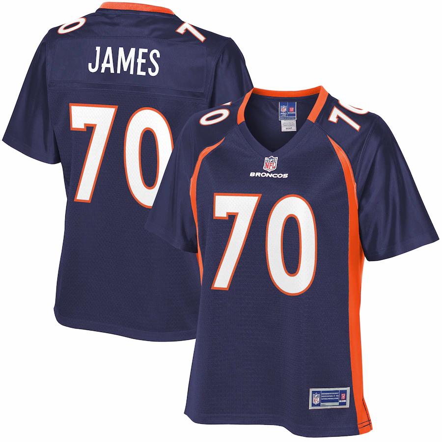 Jawuan James Denver Broncos Nfl Pro Line Womens Alternate Player Jersey Navy