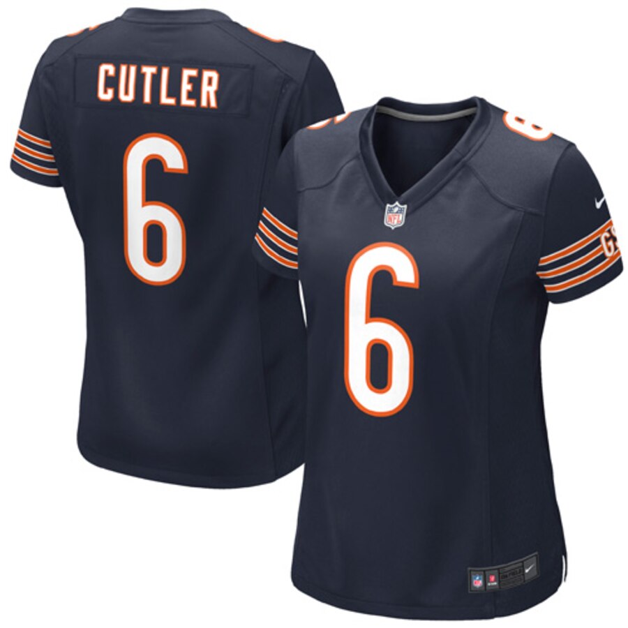 Jay Cutler Chicago Bears Nike Womens Game Jersey Navy Blue