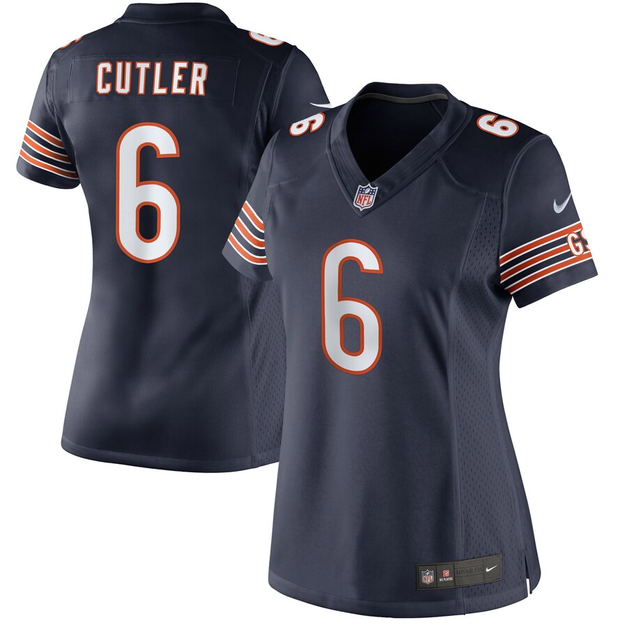 Jay Cutler Chicago Bears Nike Womens Limited Jersey Navy Blue