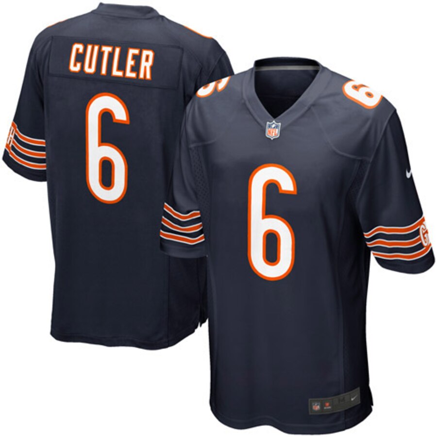 Jay Cutler Chicago Bears Nike Youth Team Color Game Jersey Navy Blue