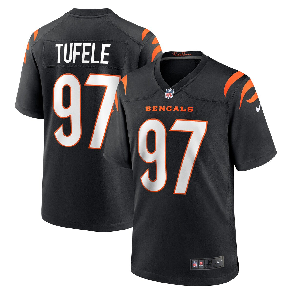 Jay Tufele Cincinnati Bengals Nike Game Player Jersey Black