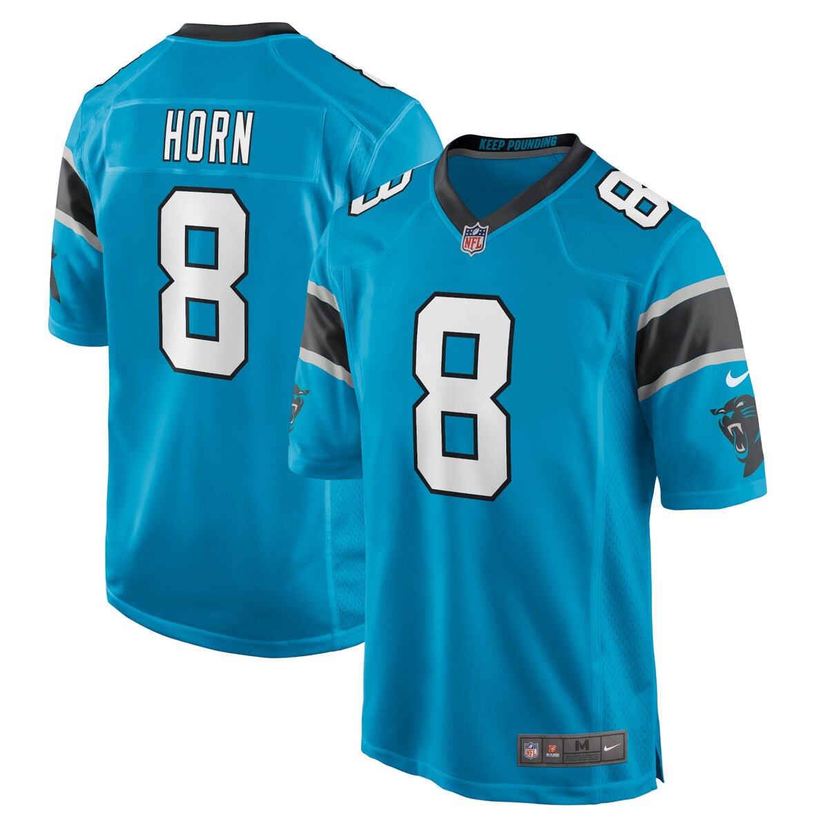 Jaycee Horn Carolina Panthers Nike Game Player Jersey Blue