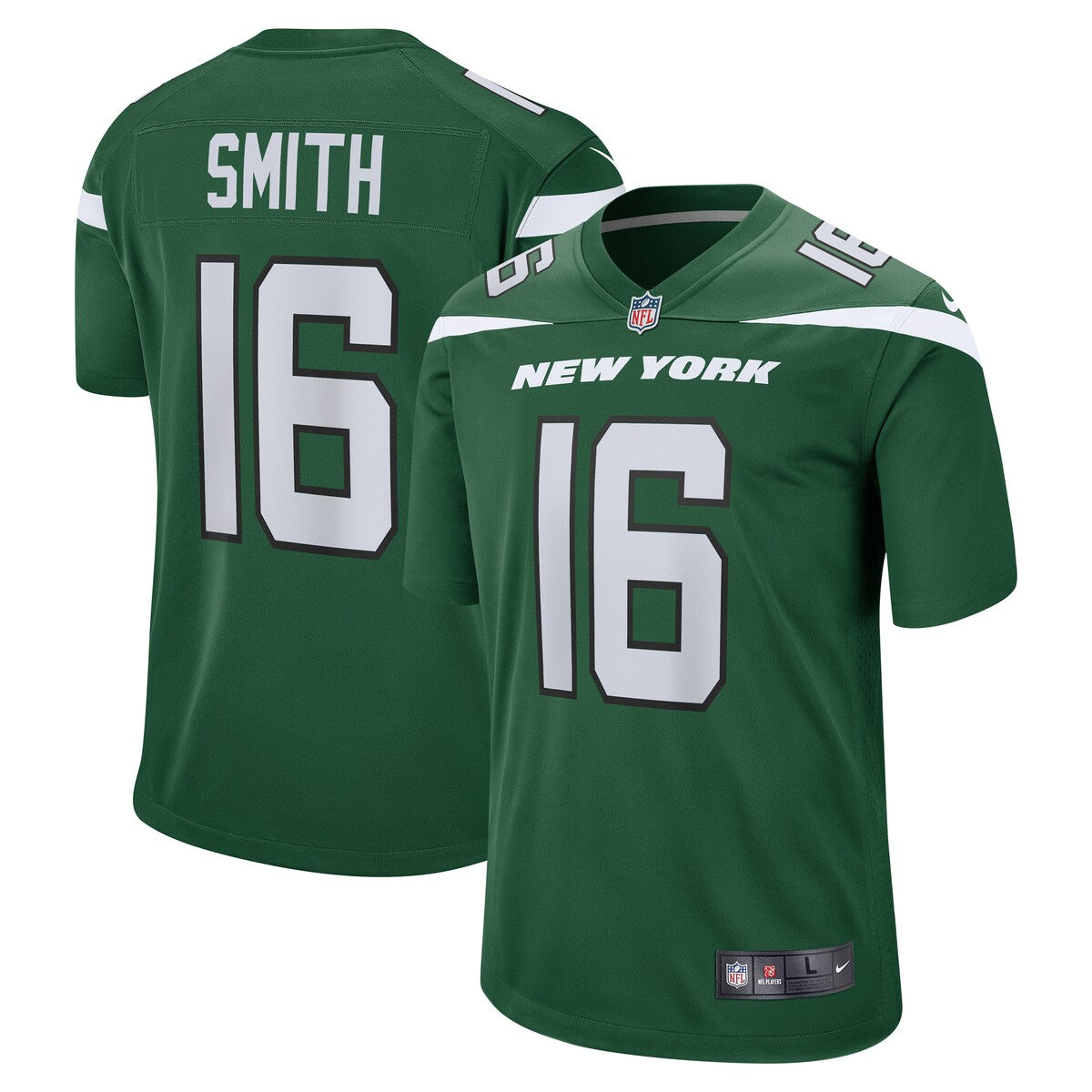 Jeff Smith New York Jets Nike Game Jersey Gotham Green