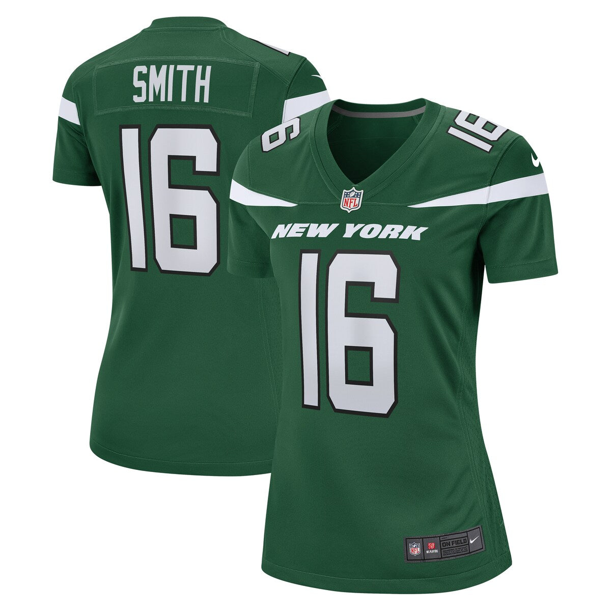 Jeff Smith New York Jets Nike Womens Game Jersey Gotham Green