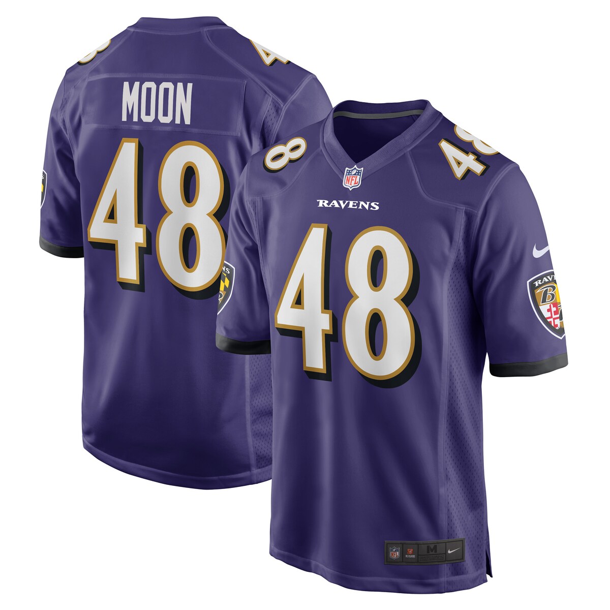 Jeremiah Moon Baltimore Ravens Nike Game Player Jersey Purple