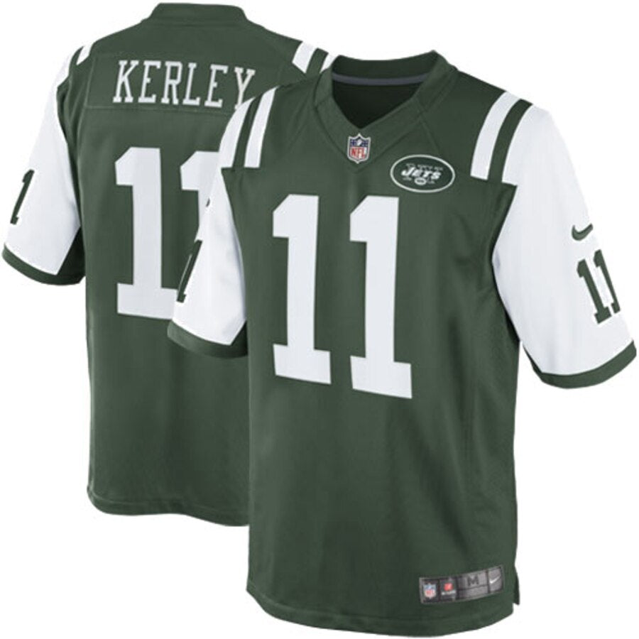 Jeremy Kerley New York Jets Nike Youth Team Color Game Jersey Green