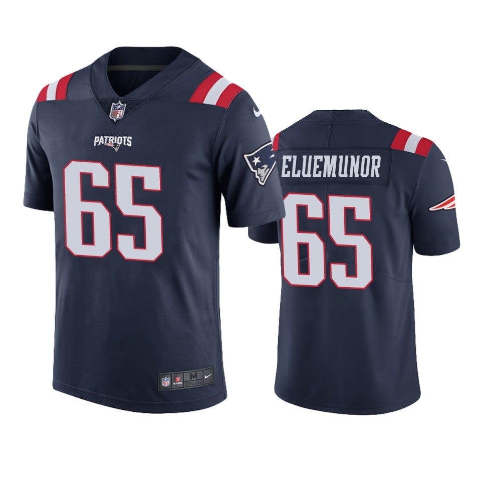 Jermaine Eluemunor Patriots Navy Color Rush Limited Jersey