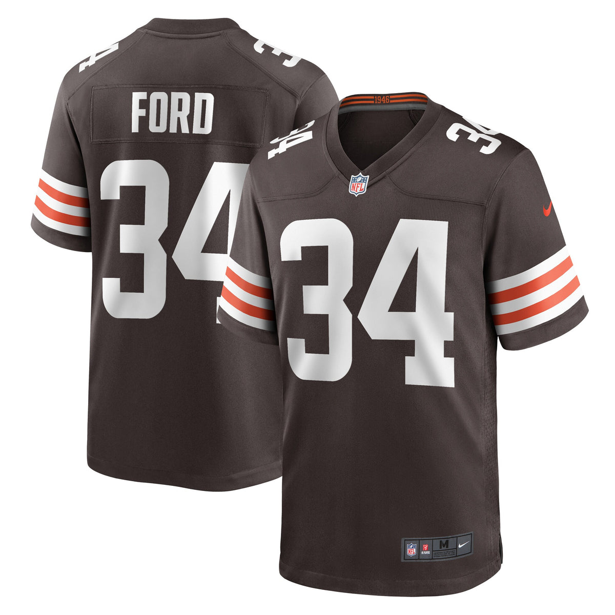 Jerome Ford Cleveland Browns Nike Game Player Jersey Brown